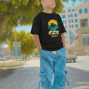 Premium Quality T-Shirt And Jeans Pant Combo Set For Baby