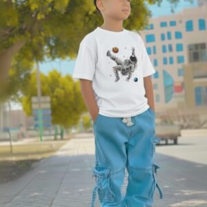 Premium Quality T-Shirt And Jeans Pant Combo Set For Baby