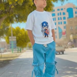 Premium Quality T-Shirt And Jeans Pant Combo Set For Baby