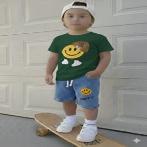 Premium Quality T-Shirt And Jeans Pant Combo Set For Baby