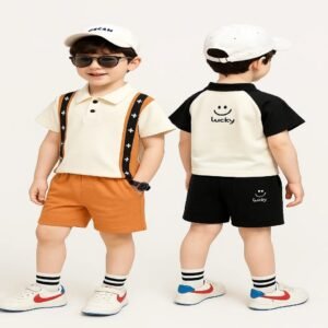 Premium Quality T-Shirt And Jeans Pant Combo Set For Baby